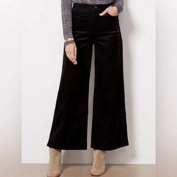 Forever 21 Pants - Forever 21 Black Corduroy‎ Wide Leg Pants Size Small